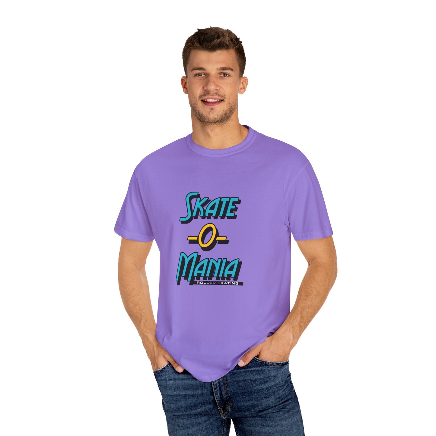Teal and Yellow Classic Logo Unisex Garment-Dyed T-shirt