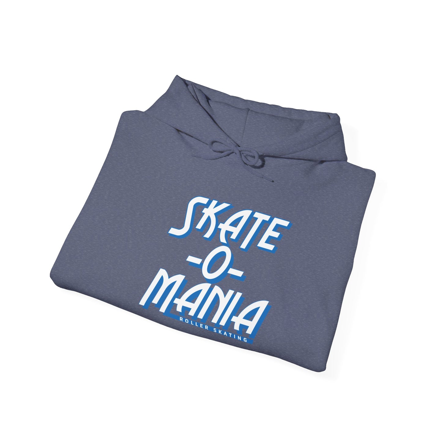 Classic Blue & White Skate-O-Mania Logo Hooded Sweatshirt
