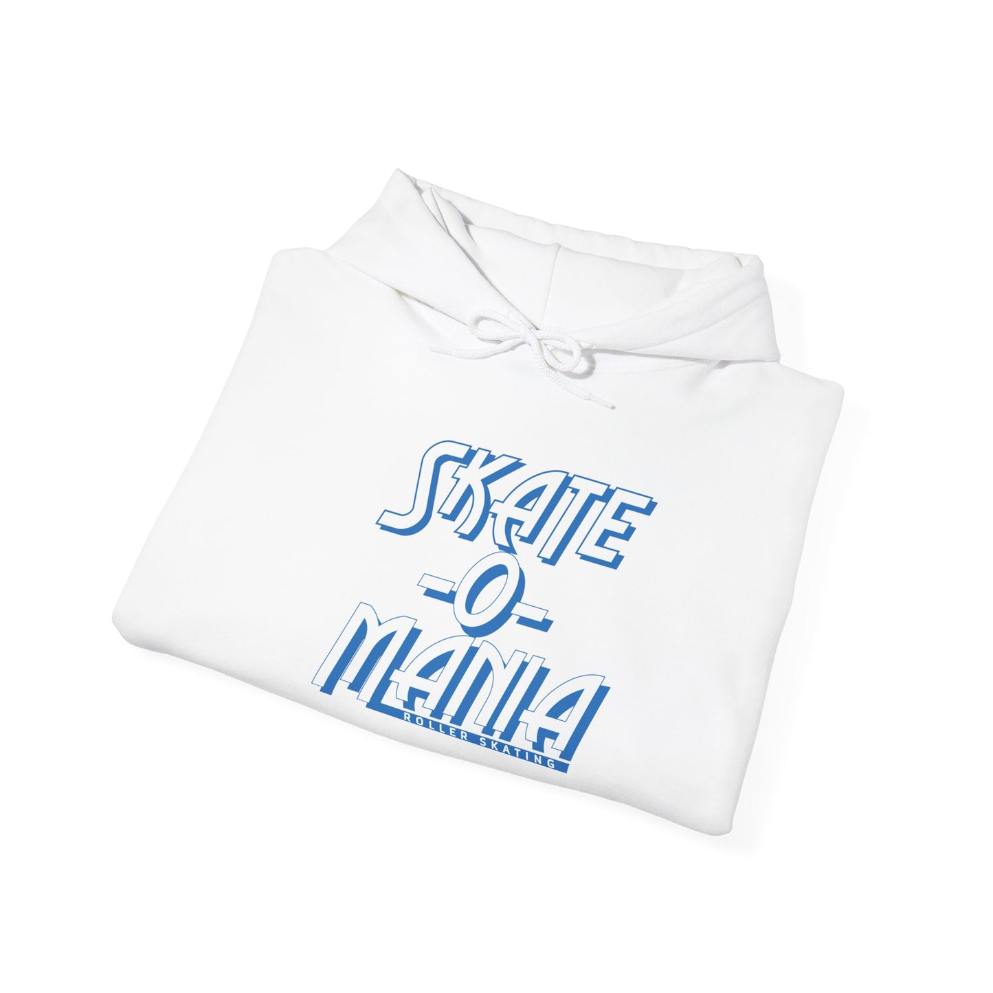 Classic Blue & White Skate-O-Mania Logo Hooded Sweatshirt