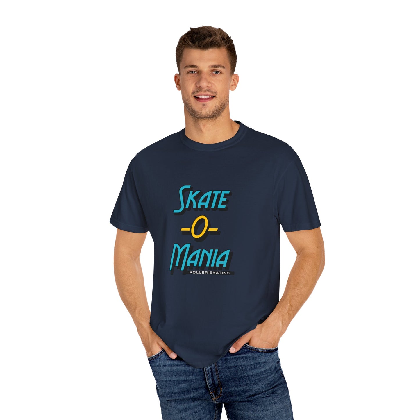 Teal and Yellow Classic Logo Unisex Garment-Dyed T-shirt