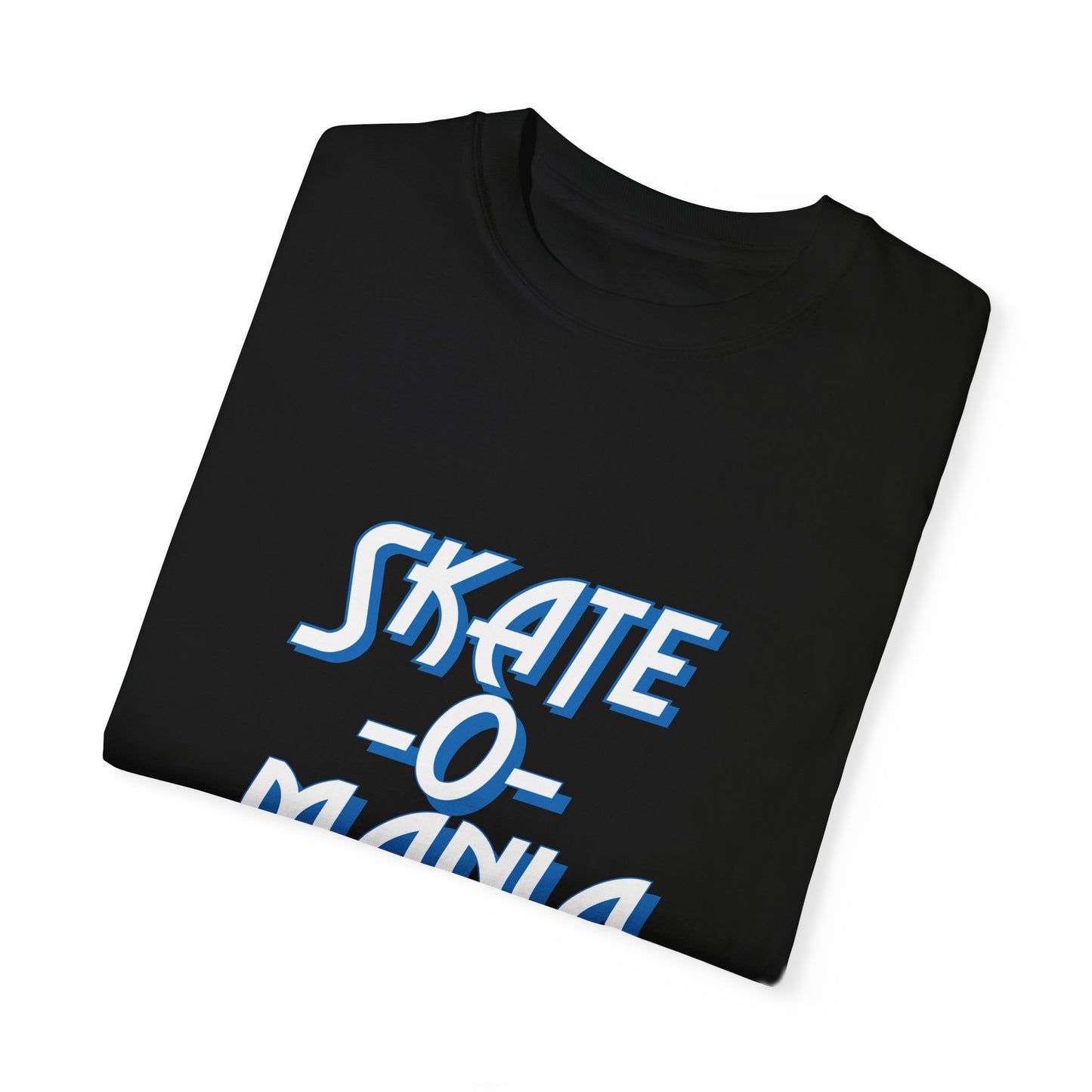 Classic Blue & White Skate-O-Mania Logo T-shirt