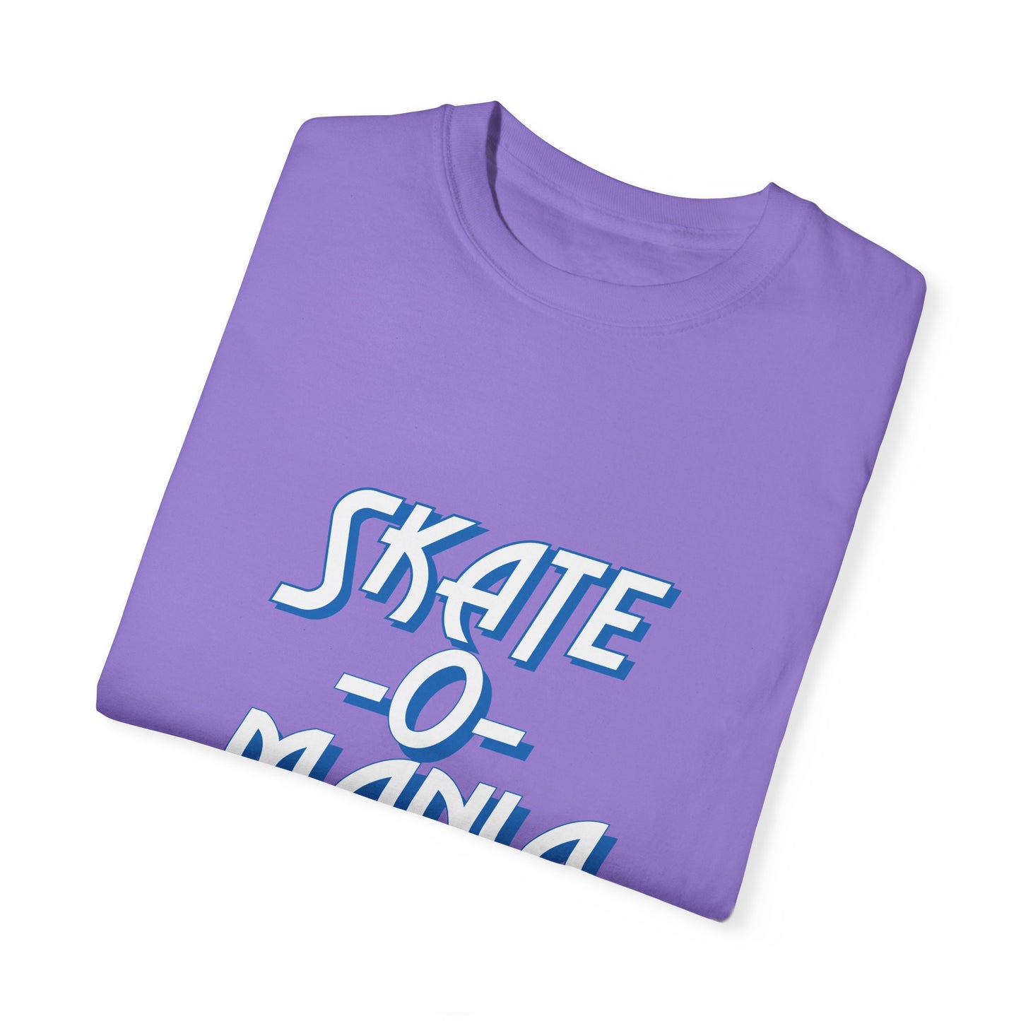 Classic Blue & White Skate-O-Mania Logo T-shirt