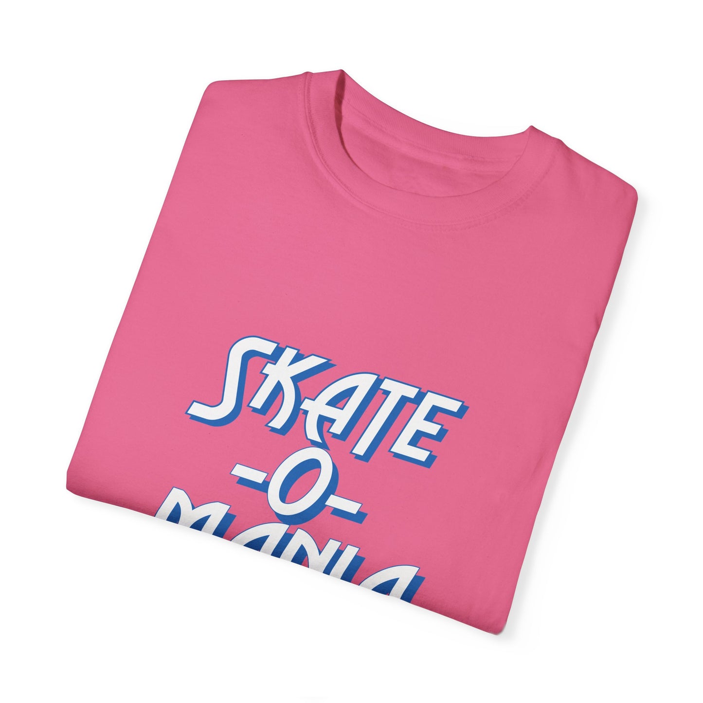 Classic Blue & White Skate-O-Mania Logo T-shirt
