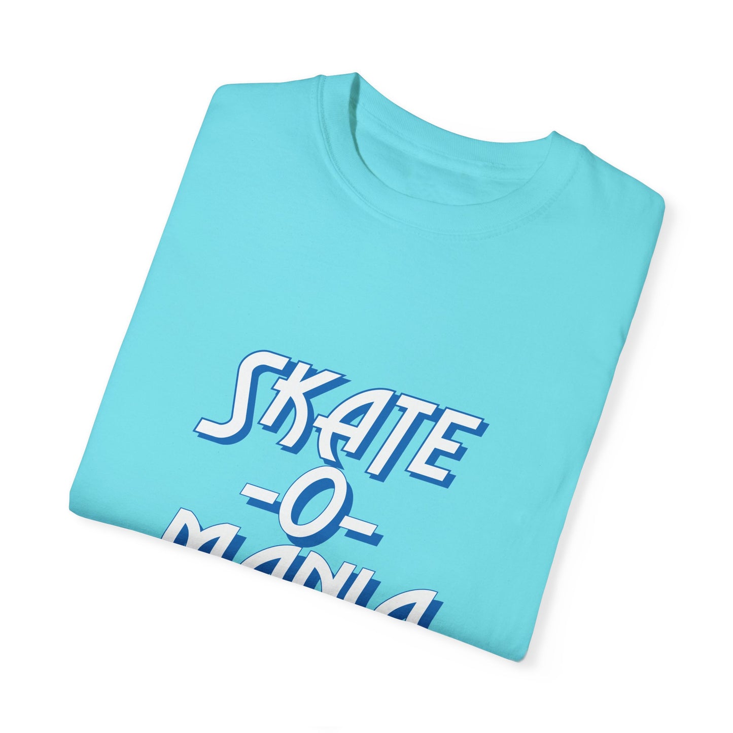Classic Blue & White Skate-O-Mania Logo T-shirt