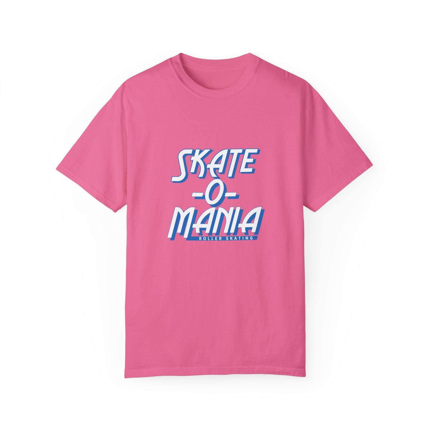 Classic Blue & White Skate-O-Mania Logo T-shirt