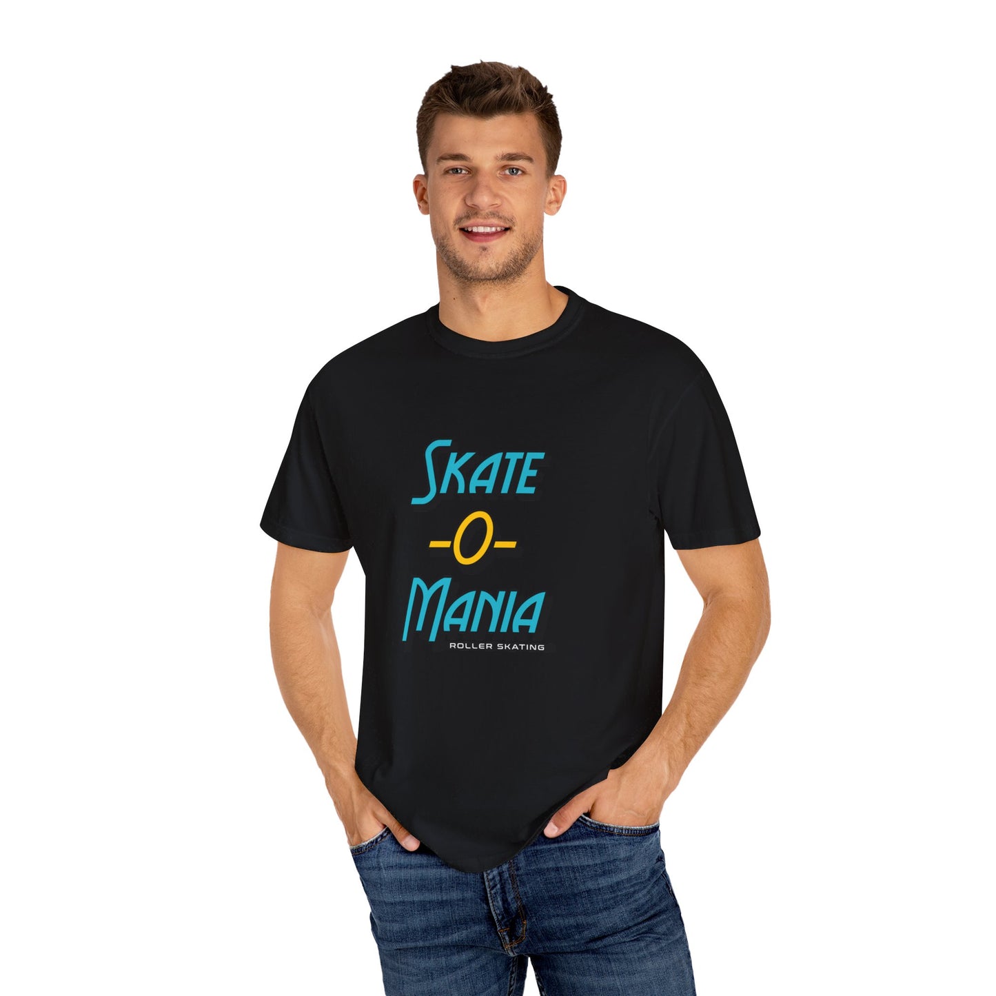 Teal and Yellow Classic Logo Unisex Garment-Dyed T-shirt