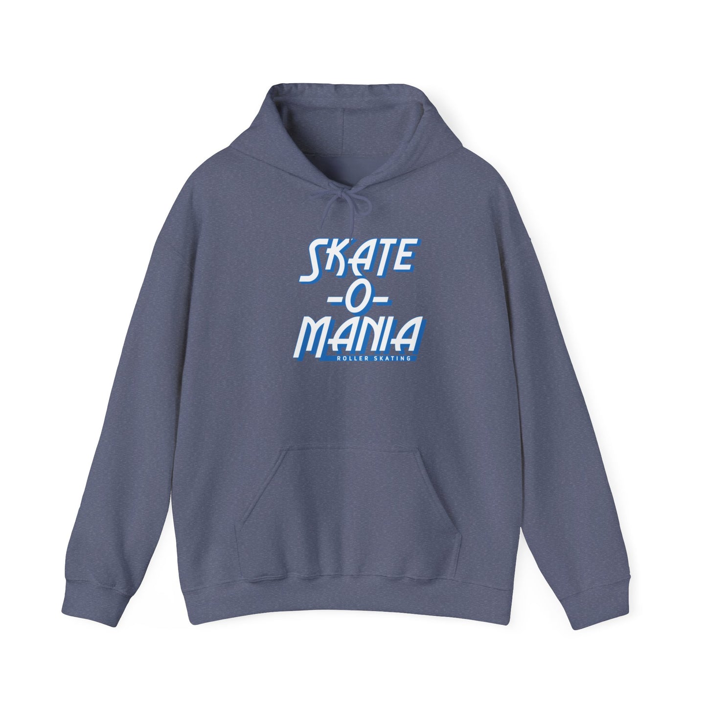 Classic Blue & White Skate-O-Mania Logo Hooded Sweatshirt
