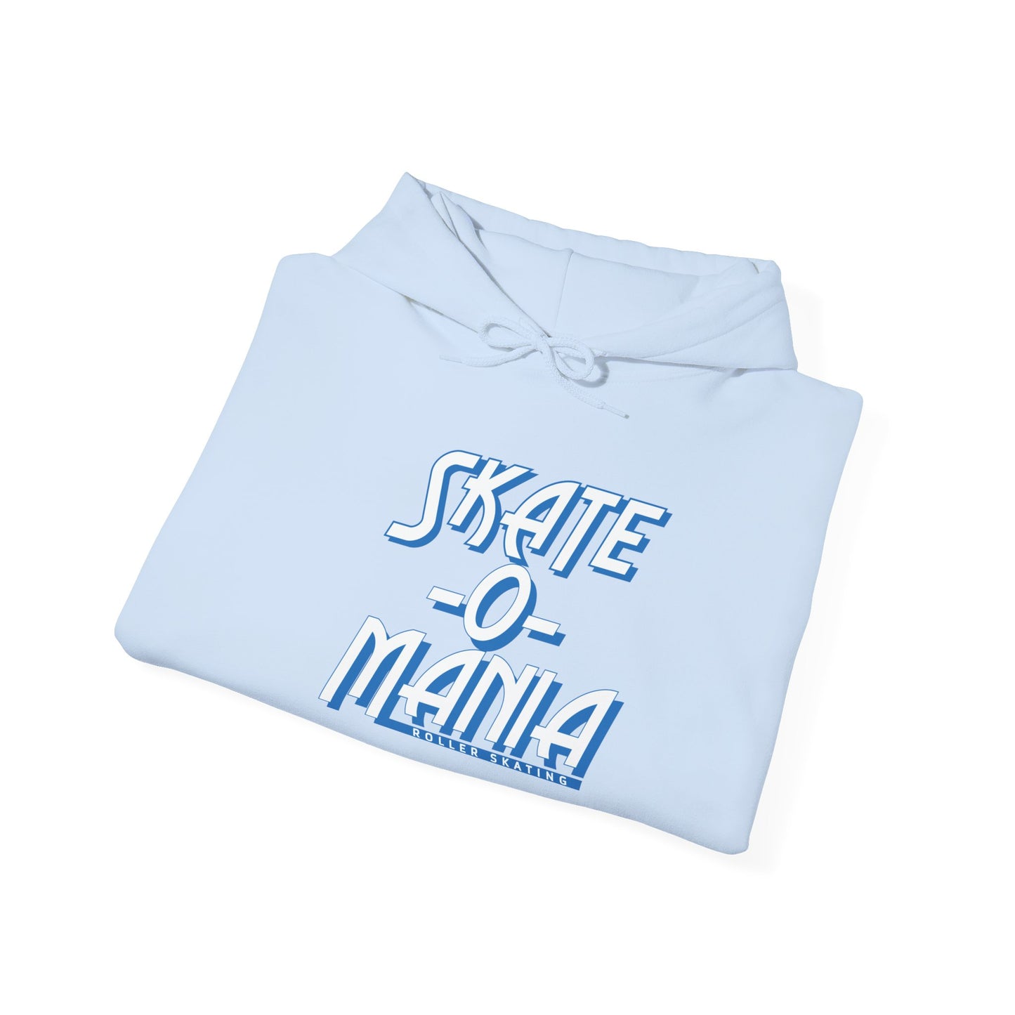 Classic Blue & White Skate-O-Mania Logo Hooded Sweatshirt