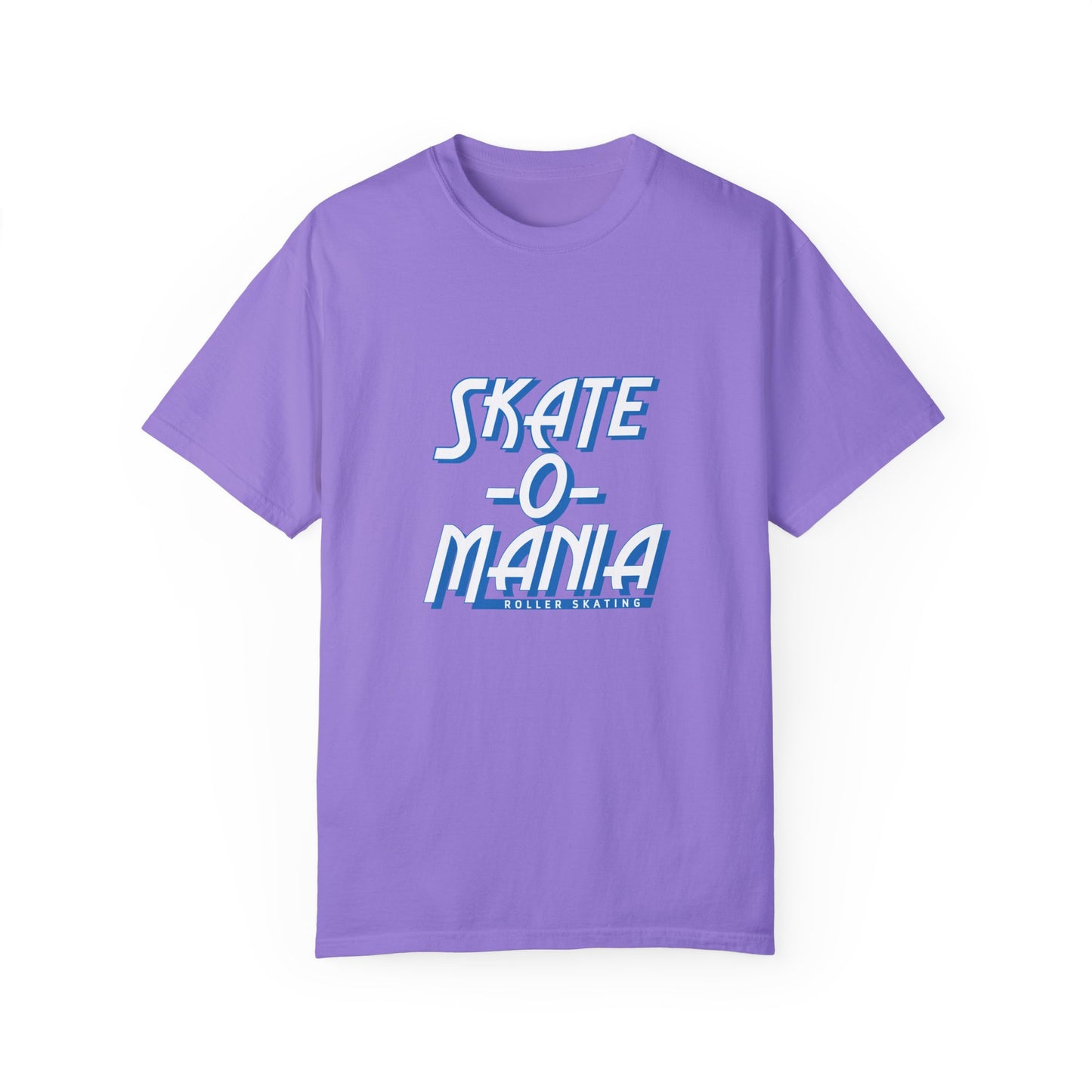 Classic Blue & White Skate-O-Mania Logo T-shirt