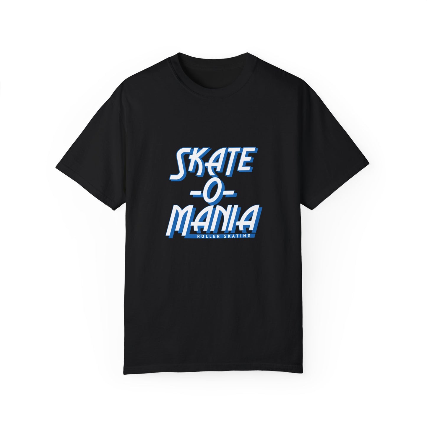 Classic Blue & White Skate-O-Mania Logo T-shirt