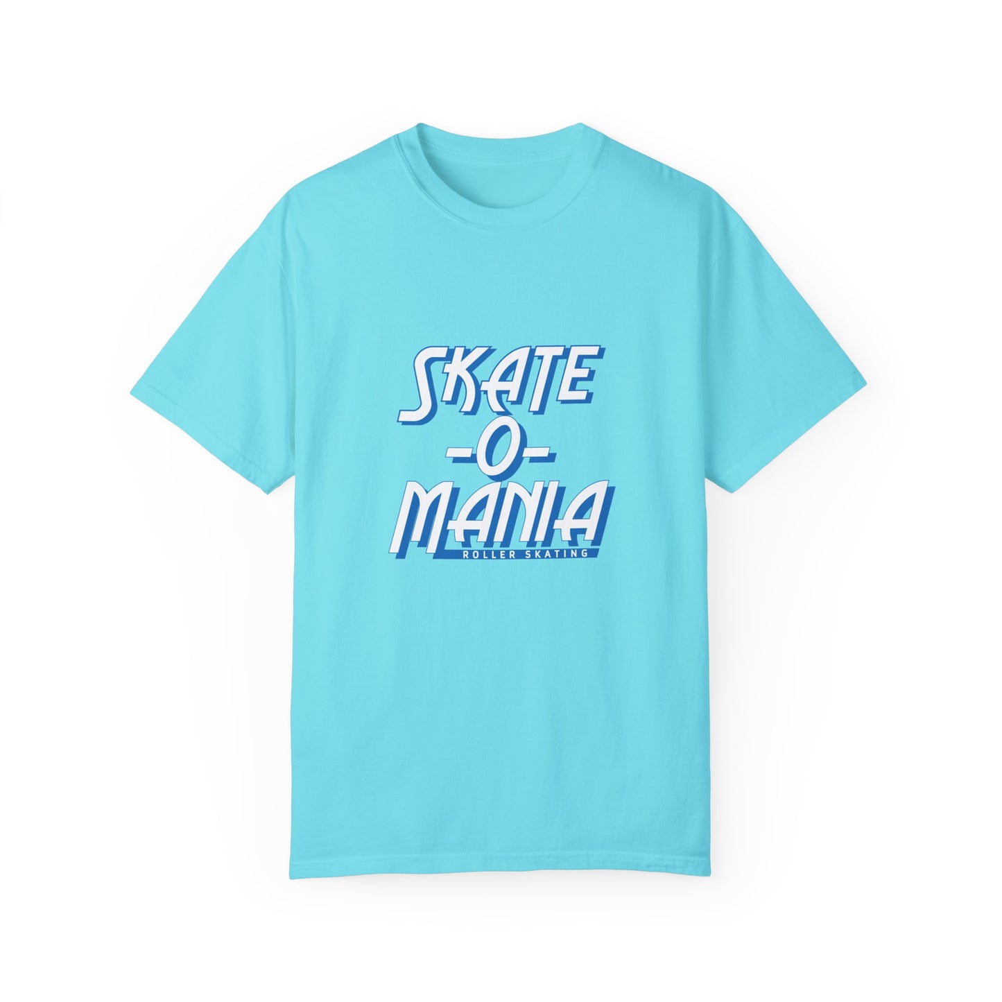 Classic Blue & White Skate-O-Mania Logo T-shirt