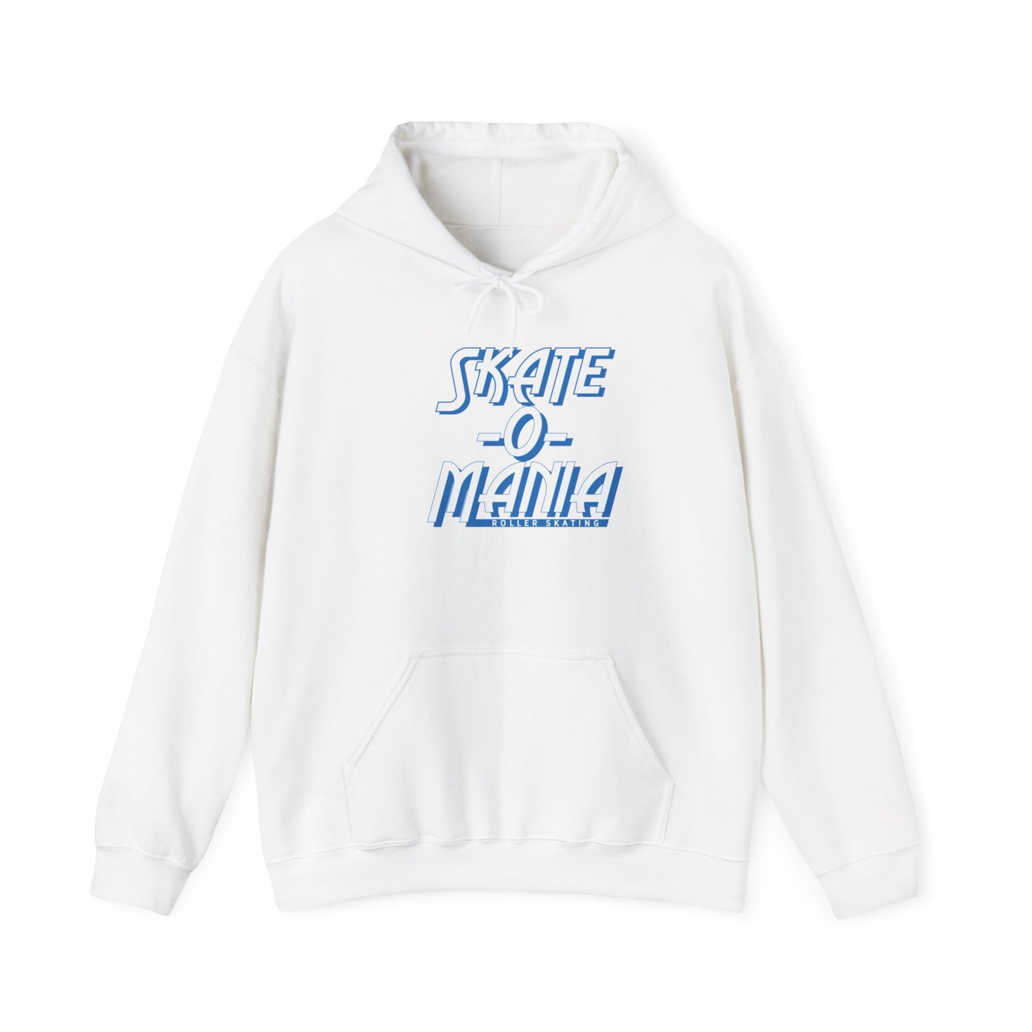 Classic Blue & White Skate-O-Mania Logo Hooded Sweatshirt