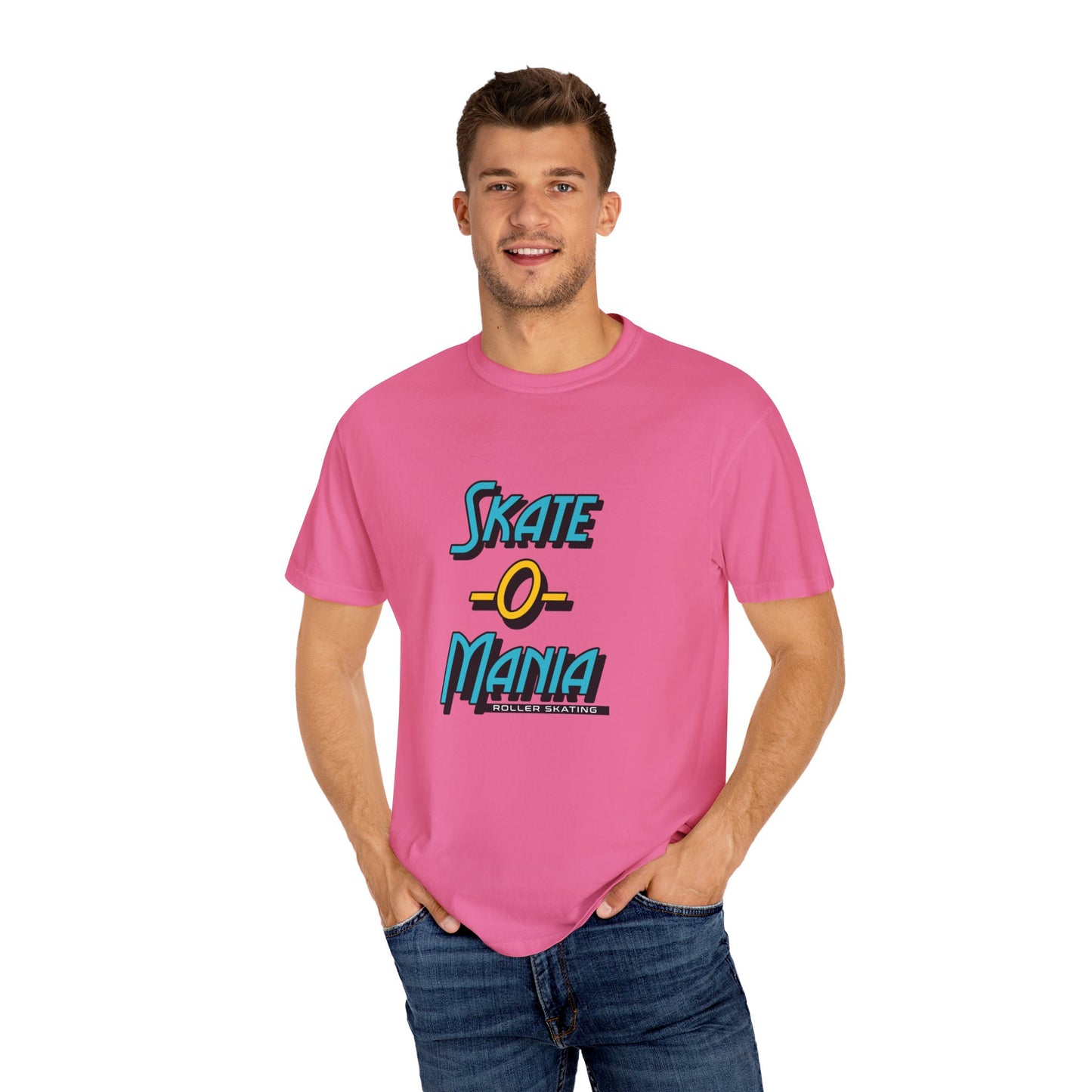 Teal and Yellow Classic Logo Unisex Garment-Dyed T-shirt