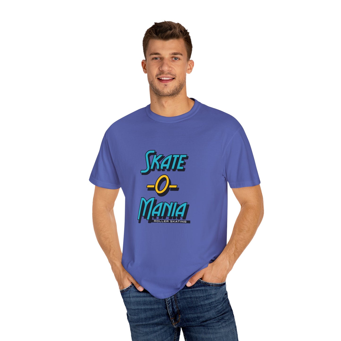 Teal and Yellow Classic Logo Unisex Garment-Dyed T-shirt
