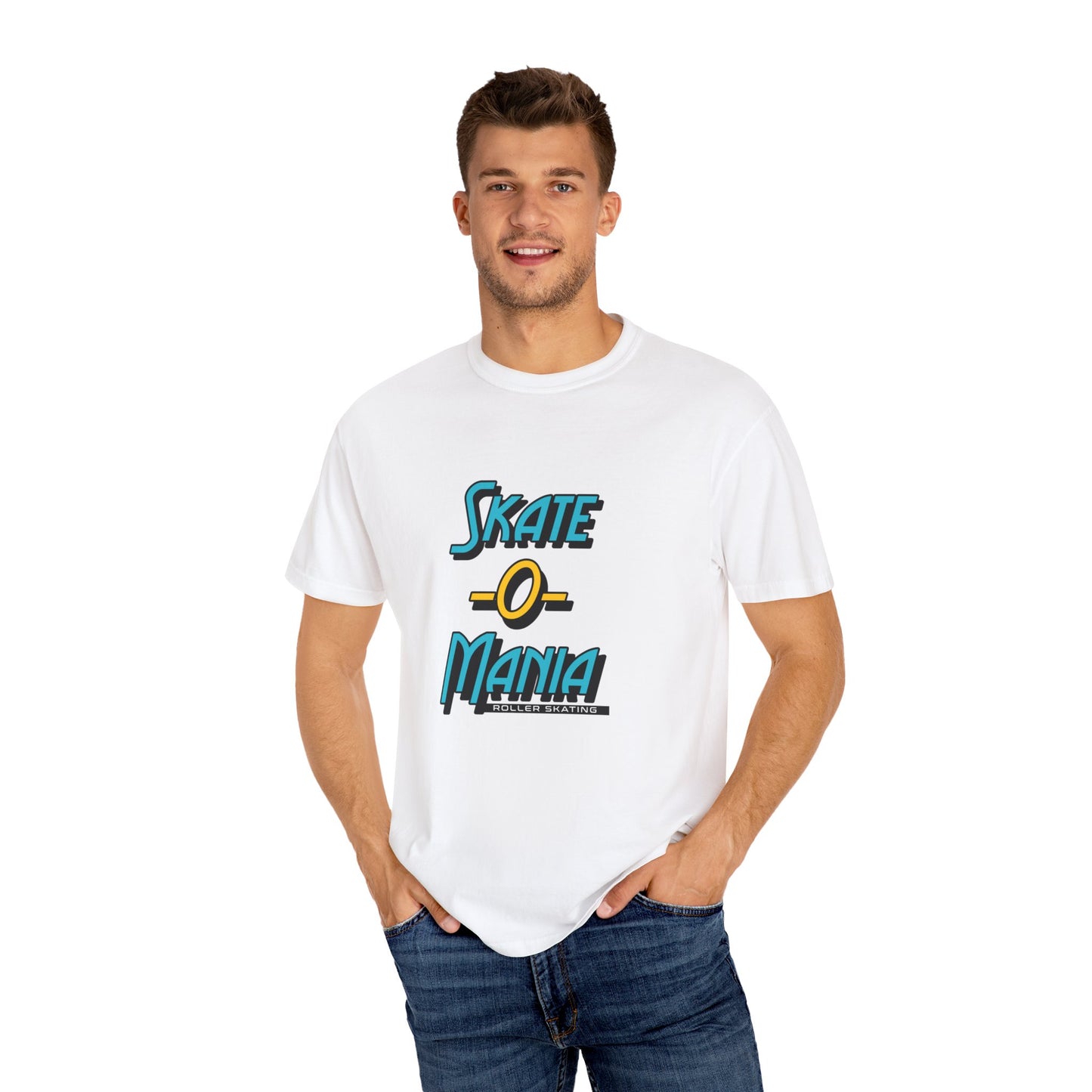 Teal and Yellow Classic Logo Unisex Garment-Dyed T-shirt